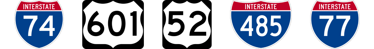 We service the major highways from Monroe to Wadesboro, including: I-495, I-77, I-74, I-601, and I-52.